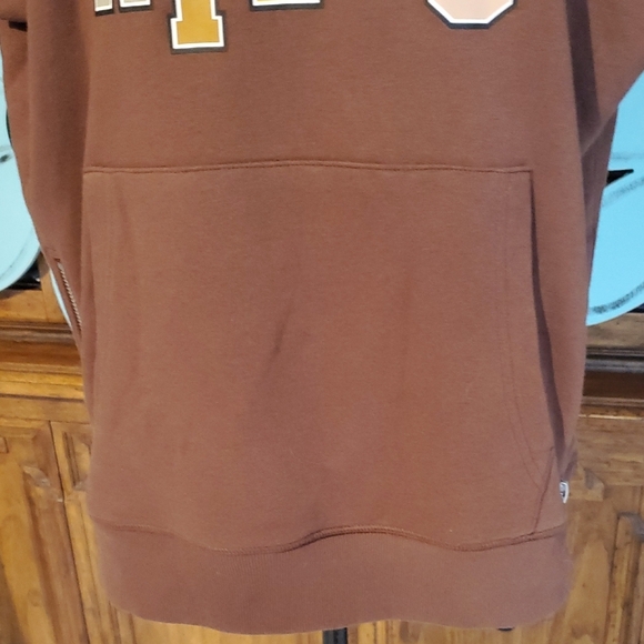 Forever 21 Brown Hoodie with Yellow and White Print - Picture 4 of 8